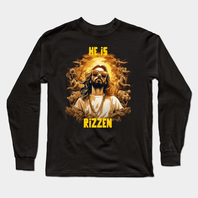 He is rizzen Long Sleeve T-Shirt by Popstarbowser